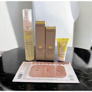 JUICE BEAUTY Peel Spray + Booster Serum + Hydrating Mist + Prebiotix Gel Moistur